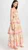 BlumenLux | Romantisches Spitzen-Maxikleid mit Volants