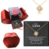 Ewige Rose | Schmuckbox mit Elegante Halskette