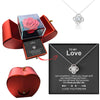Ewige Rose | Schmuckbox mit Elegante Halskette