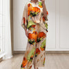 BlütenGlanz | Lockeres Damen-Zweiteiler-Set mit Aquarell-Blumenmuster