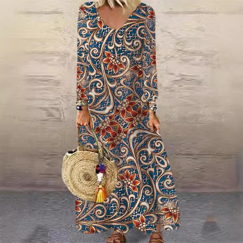 StilSanft | Lässiges Maxikleid mit Trendigem Leopardenmuster