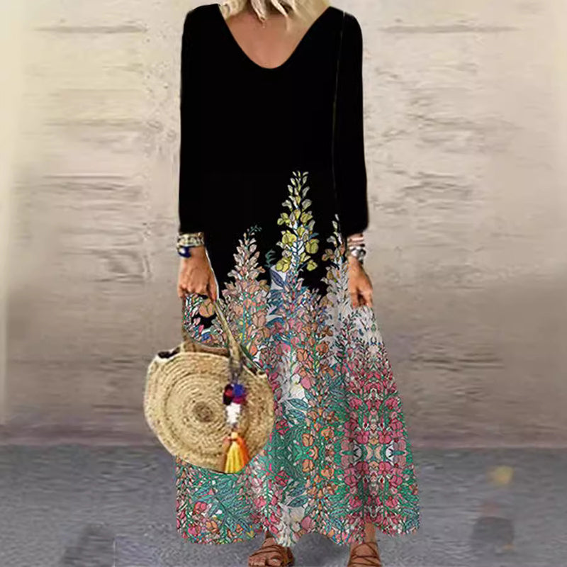 StilSanft | Lässiges Maxikleid mit Trendigem Leopardenmuster