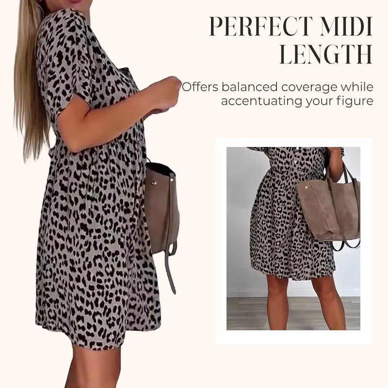 StadtGlanz | Leichtes Minikleid mit Modernem Muster