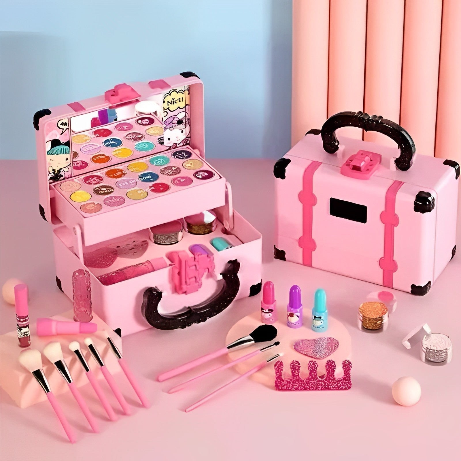 Abwaschbares Kinder-Makeup Beauty Kit