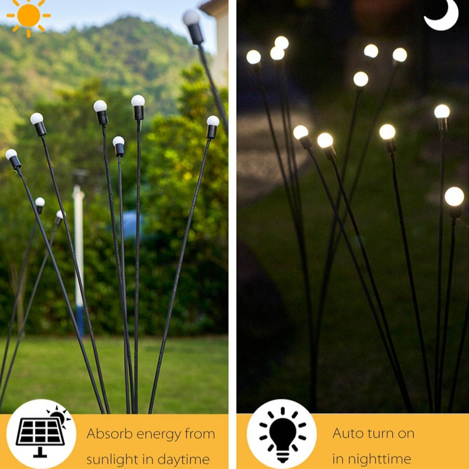 Solarbetriebene Glühwürmchen-Lampen