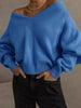 V-Ausschnitt Pullover