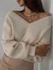 V-Ausschnitt Pullover