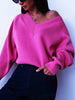 V-Ausschnitt Pullover