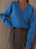 V-Ausschnitt Pullover