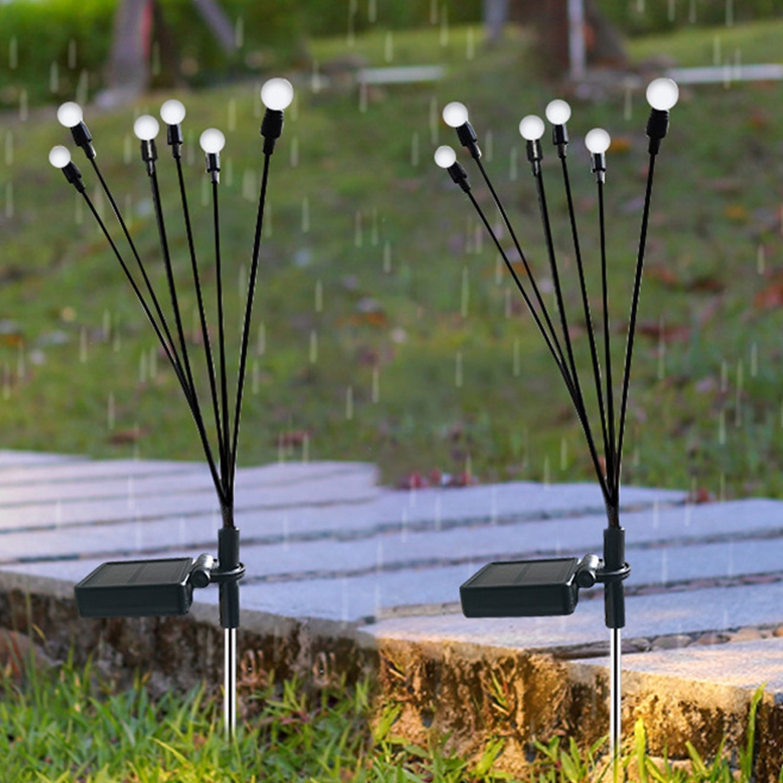 Solarbetriebene Glühwürmchen-Lampen
